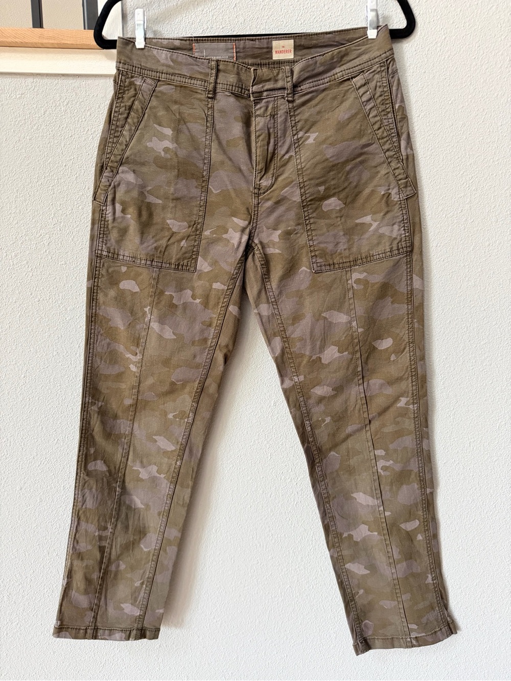 Anthropologie The Wanderer Camo Utility Pants Green